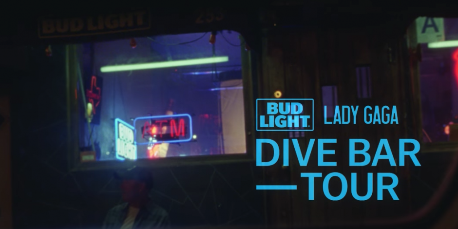 Lady Gaga partners with Bud Light for three-stop 'Dive Bar Tour' digital campaign
