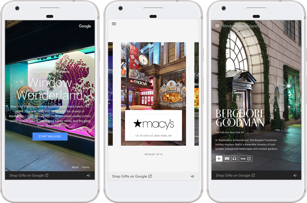 Google delivers New York’s holiday windows to the masses via VR