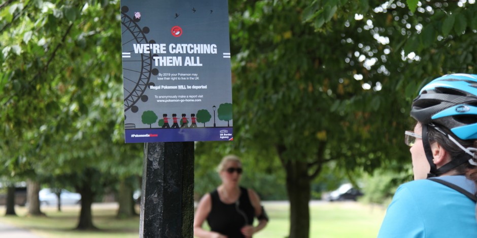 Creatives underline Brexit threat to EU nationals with London Pokemon Go flyers