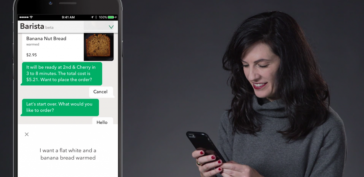 Starbucks tests voice-activated virtual barista to let customers get their caffeine fix Siri-style
