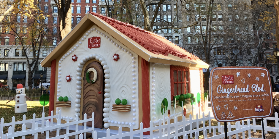 Taste of Home brings big gingerbread house to NYC | The Drum