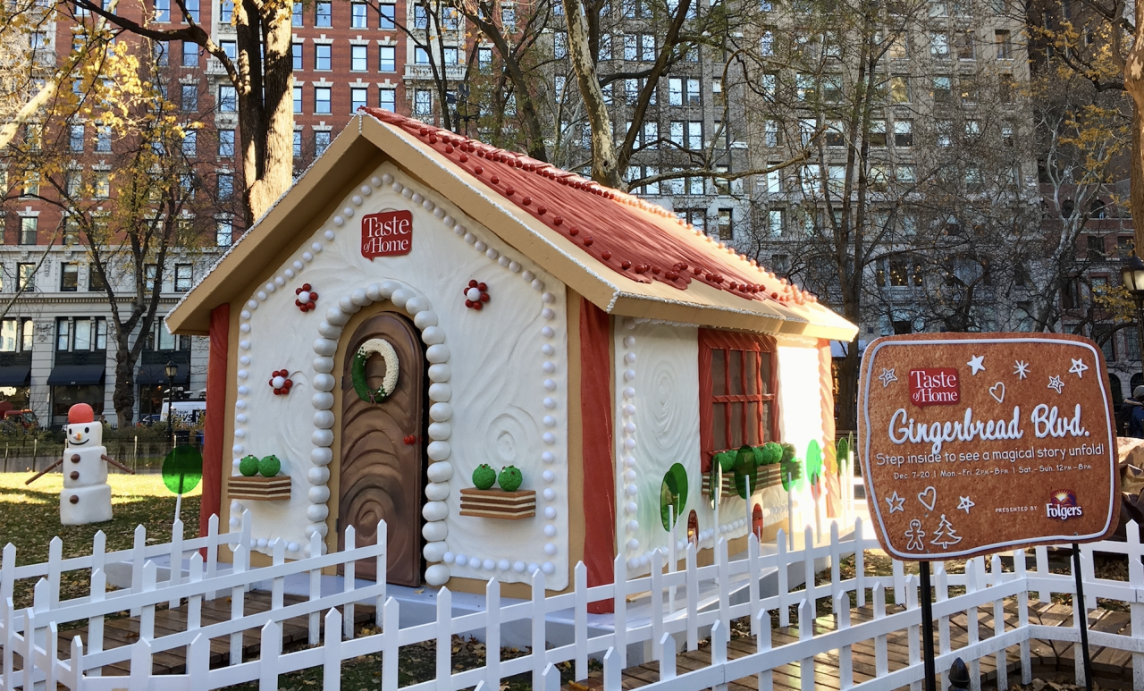 Taste Of Home Brings Big Gingerbread House To NYC The Drum